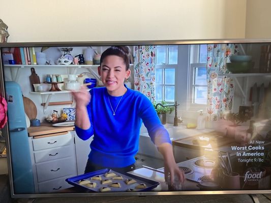 There's Molly in her kitchen making me smile! Posted 02/22/21