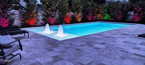 Swimming Pool with Marble Pavers, Sundeck and Water Bubblers | Bellmore NY
www.gappsi.com