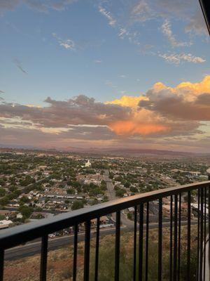 Sunset and sunrise are stunning from this room!