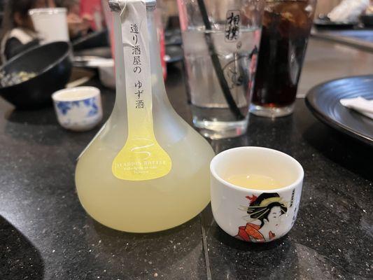 Lemon drop sake