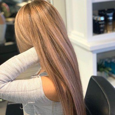 Highlights/rootage/  toner /haircut