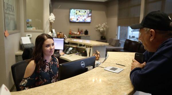 Eureka Dental Front desk in West Sacramento