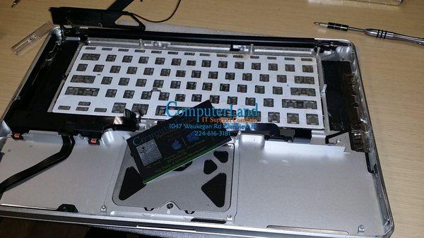 MacBook Pro with liquid spill - keyboard replacement