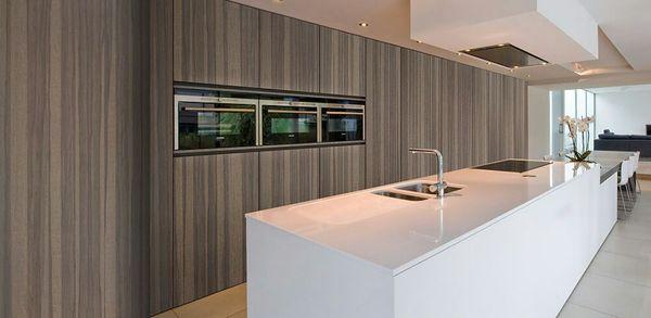 Modern Wood Veneer Kitchen