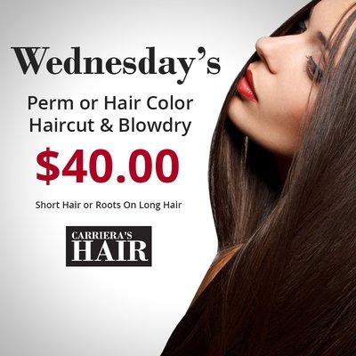 * Wednesday Special *   * Limited time only * Call us to schedule an appointment  210-337-4167