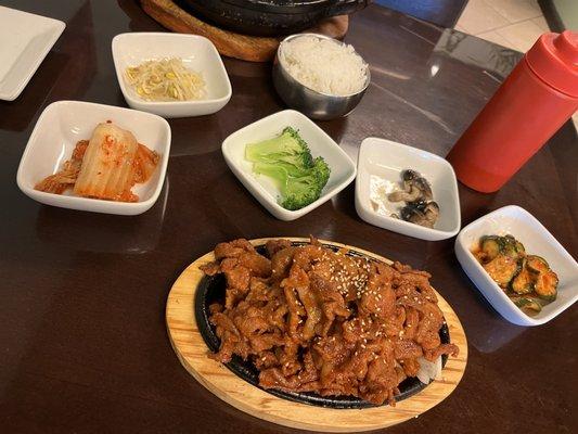 Spicy pork bulgogi