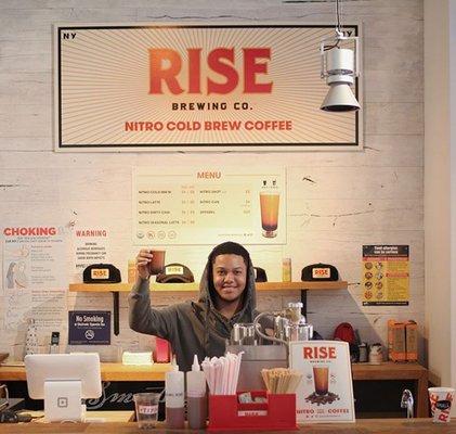 RISE Coffee in New York City - Serving Nitro Cold Brew Coffee