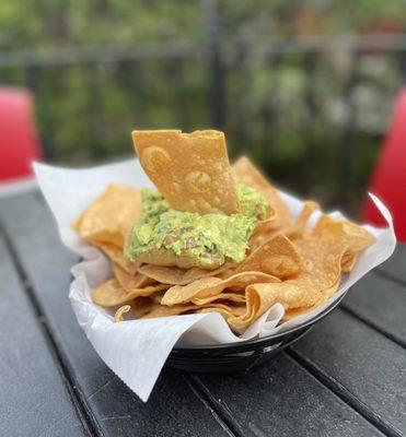 Fresh Guacamole and chips