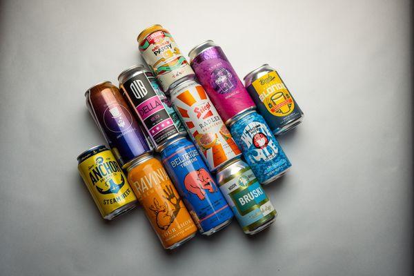 Craft Beer selection featuring Chicago's best breweries