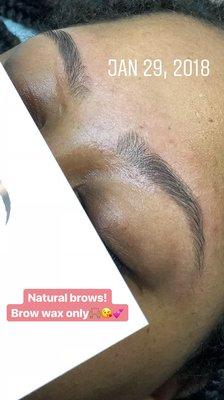 Natural brows!