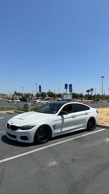 2018 F36 440i lowered on ST XA coilovers!