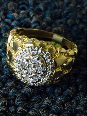 Diamond nugget ring repaired