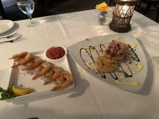 Fried Green Tomatoes & Shrimp Cocktail