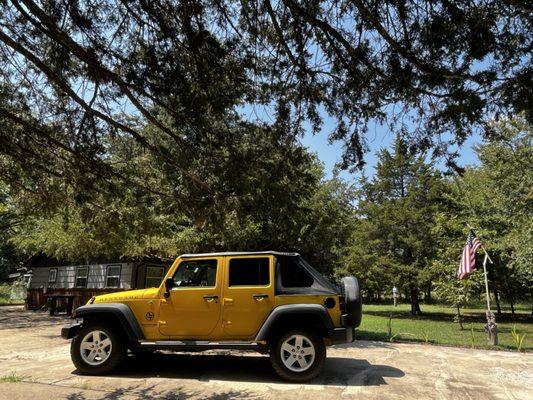 Detonator Yellow  2008 Jeep 4 Door Wrangler hubby purchased on R&R from Afghanistan!