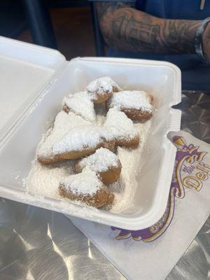 Beignets cooked to perfection