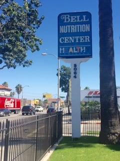 Sign on the corner of the shop