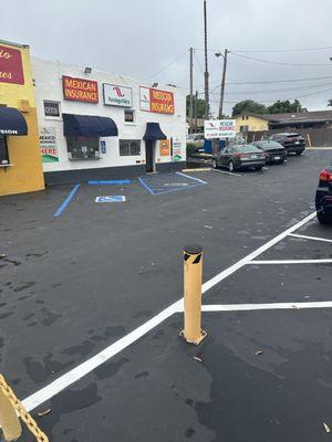 Parking at Amigo Mexico Insurance in San Ysidro