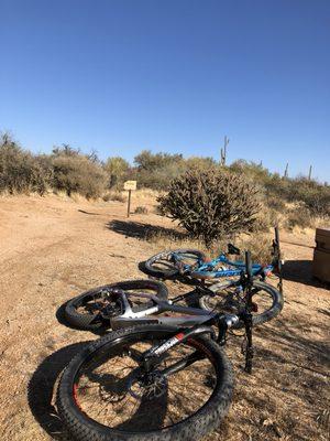 Taking a break, near Brown's Ranch