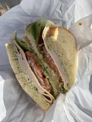 Turkey goddess sandwich