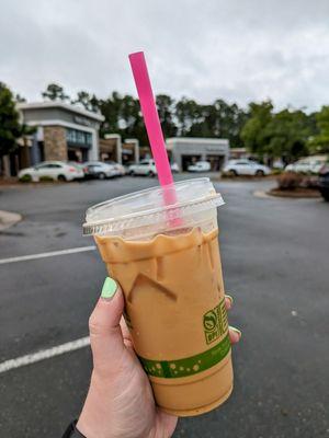 Iced vanilla oat latte - lifewithhanny