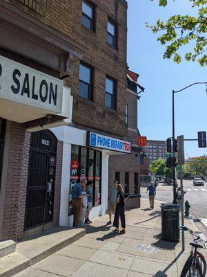 Here's a photo of the shop at the border of 18th and Columbus in Adams Morgan