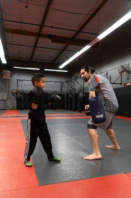 Kids kickboxing class