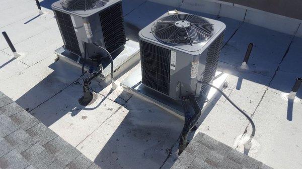 2 condensers in a newly constructed home