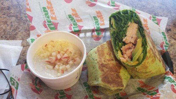 Hammerhead wrap with a side of yogurt- delicious!