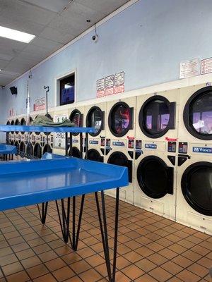 Dryers, 25 cents for 8 minutes