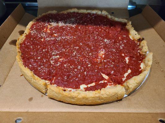 Chicago deep dish pizza!