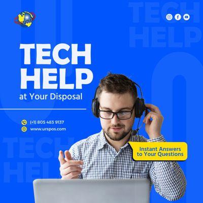 Need technical support? At URSPOS, we're here for you.
 Call us at (+1) 805 483 9137 or email us at support@urspos.com
and get answers to