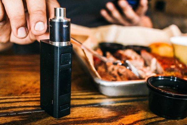 Sit back, relax, and vape after a good meal.