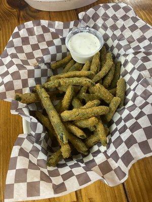 Fried green beans-really good