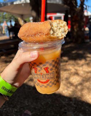 I dream about the frozen apple cider and the apple cider donut