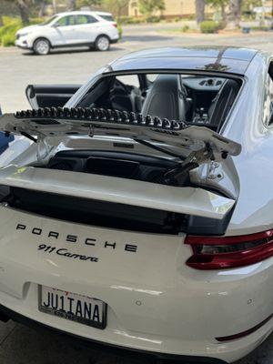 2023 Porsche 911 back Glass replacement