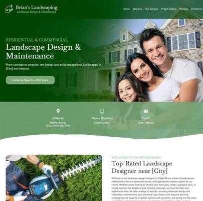 Landscaping Company Website