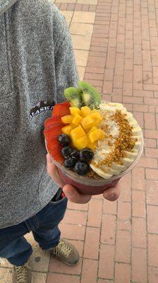 Soul Bowl add Mango and Almond Butter