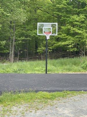 Installation of basketball hoop!