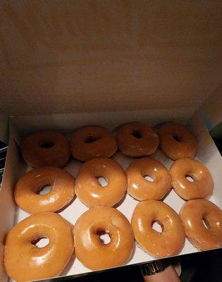 Free dozen glazed donuts on your birthday for joining their rewards program