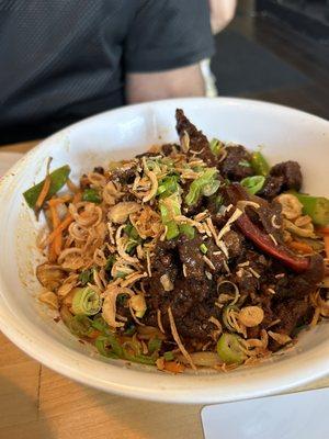 Szechuan Noodles with beef