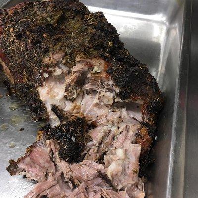 Herb Crusted Smoked Pulled Pork