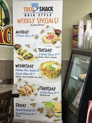 Weekly specials