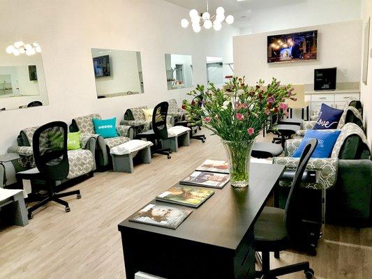 Contempo Nails beautiful remodeled salon...