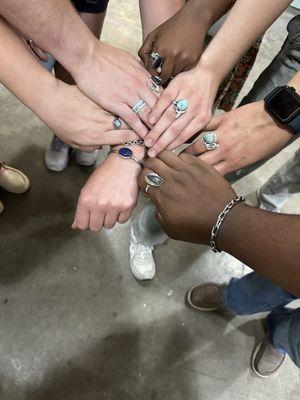 The ring creations of my group