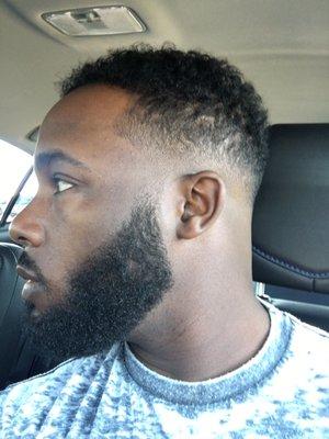 Fresh close fade with a beard trim.