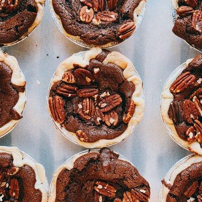 Chocolate Bourbon Mini Pies