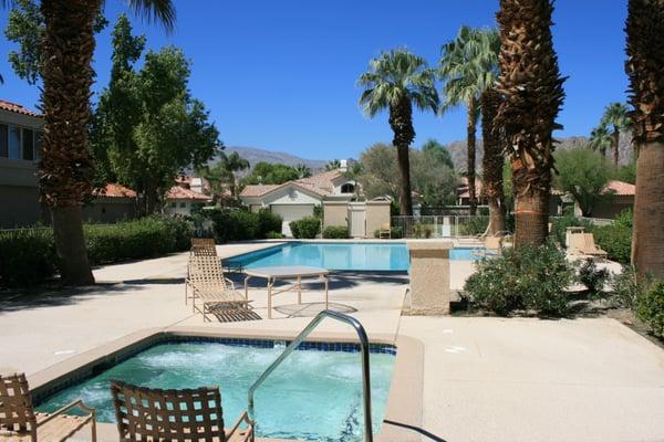 Relax at the pool with gorgeous mountain views