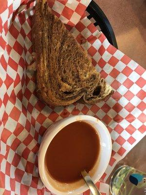 Reuben sandwich plus tomato soup