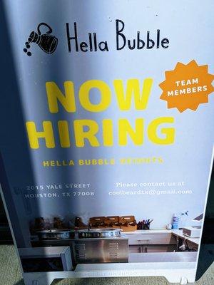 Hella Bubble now in the Heights