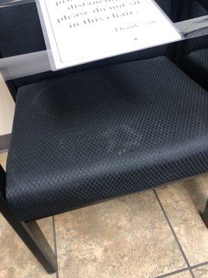 Nasty CLOTH chairs (in a medical setting)